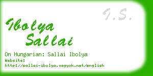 ibolya sallai business card